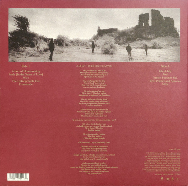 The Unforgettable Fire - secondary