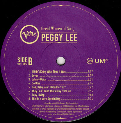 Great Women Of Song: Peggy Lee - secondary