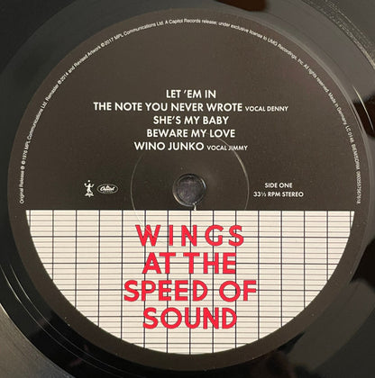 Wings At The Speed Of Sound - secondary