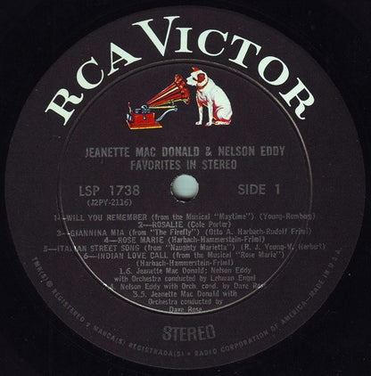 Jeanette MacDonald, Nelson Eddy - Favorites In Stereo
