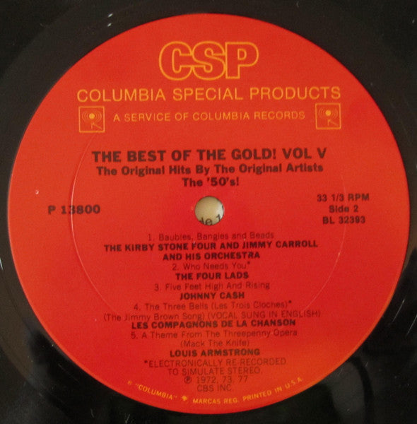 The Best Of The Gold! Vol. 5 (50's) - secondary