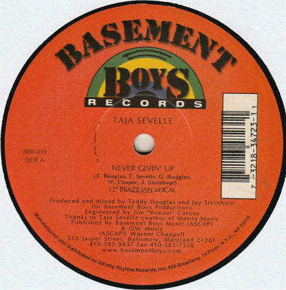 12" Single: Taja Sevelle - Never Givin' Up