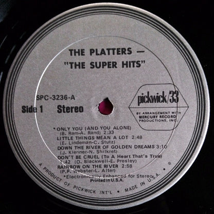 Super Hits Of The Platters - secondary