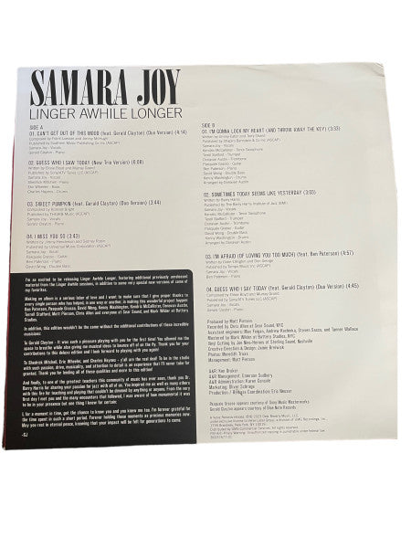 Linger Awhile Longer - secondary