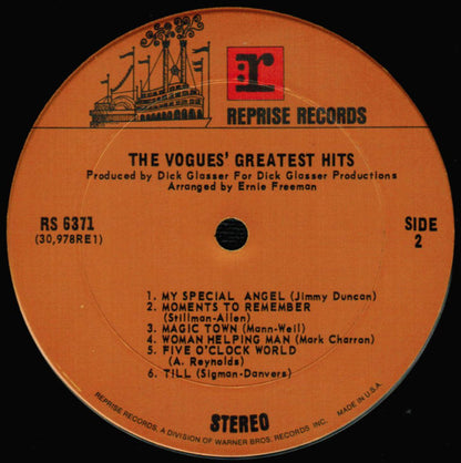The Vogues' Greatest Hits - secondary