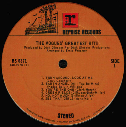 The Vogues' Greatest Hits - secondary