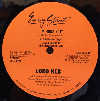 12" Single: Lord KCB - I'm Housin' It