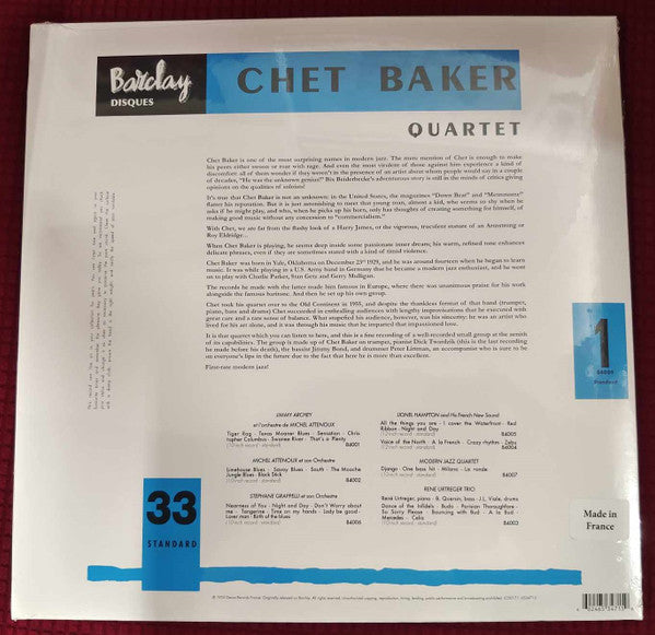 Chet Baker Quartet - secondary