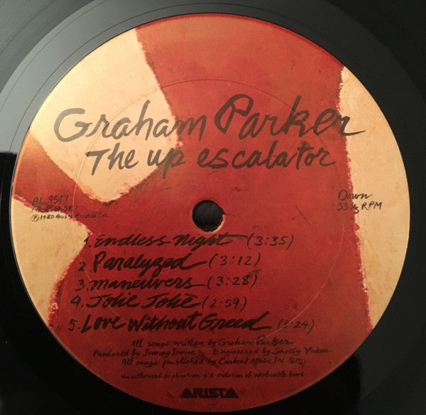 Graham Parker And The Rumour - The Up Escalator