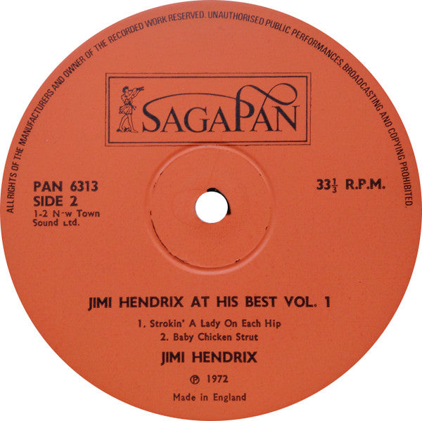 Jimi Hendrix At His Best Volume 1 - secondary
