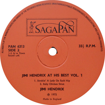 Jimi Hendrix At His Best Volume 1 - secondary