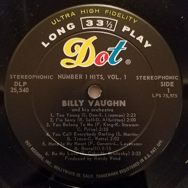 Number 1 Hits, Vol. 1 - secondary