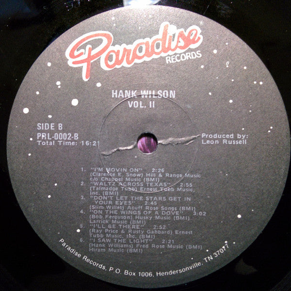 Hank Wilson Vol. II - secondary