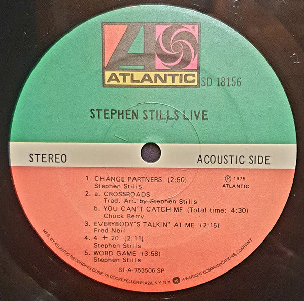 Stephen Stills Live - secondary