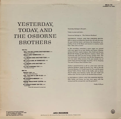 Yesterday, Today, And The Osborne Brothers - secondary
