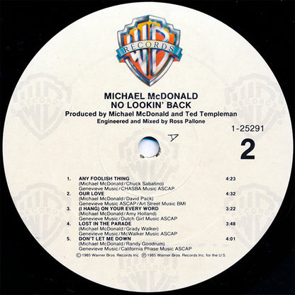 Michael McDonald - No Lookin' Back