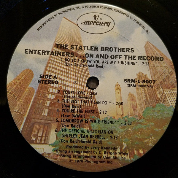 The Statler Brothers - Entertainers...On And Off The Record