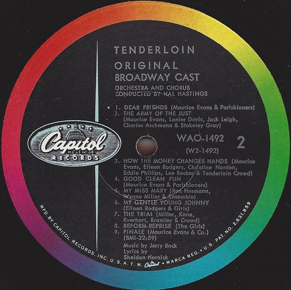 Jerry Bock, Sheldon Harnick, Various - Tenderloin - A New Musical Comedy (Original Broadway Cast Album)