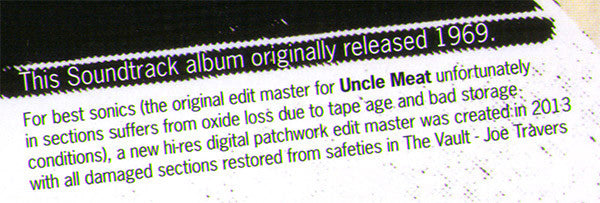 Uncle Meat - secondary