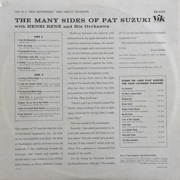 The Many Sides Of Pat Suzuki - secondary