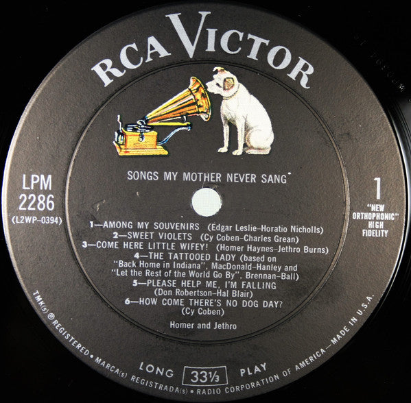 Homer And Jethro - Songs My Mother Never Sang