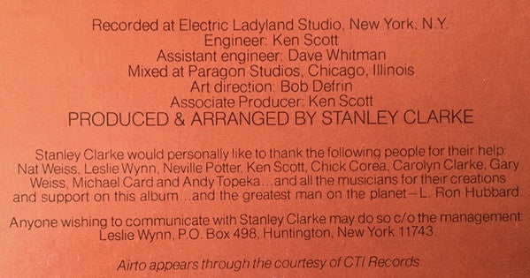 Stanley Clarke - secondary