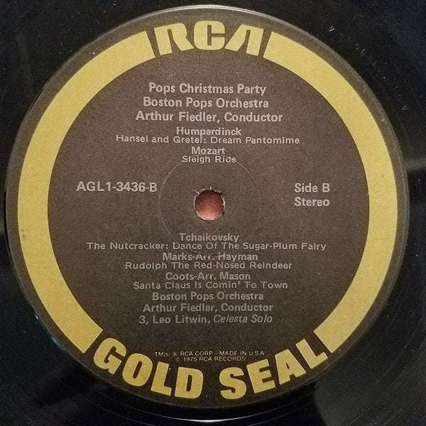 Arthur Fiedler, Boston Pops Orchestra - Pops Christmas Party