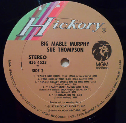 Sue Thompson - Big Mable Murphy
