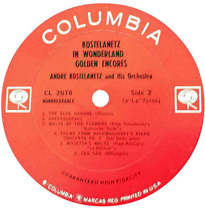 André Kostelanetz And His Orchestra - Kostelanetz In Wonderland - Golden Encores
