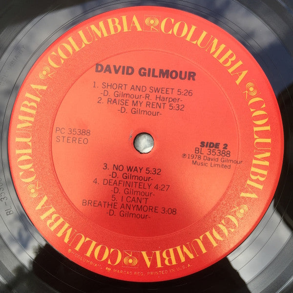 David Gilmour - David Gilmour