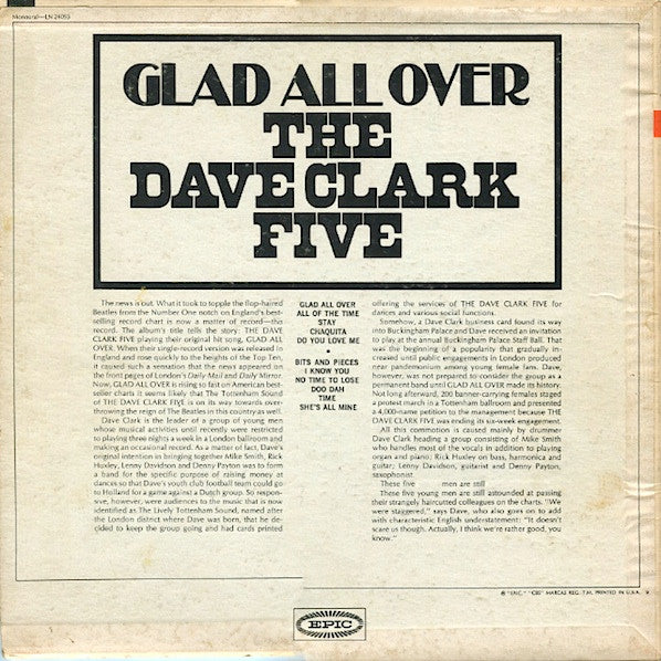 Glad All Over - secondary