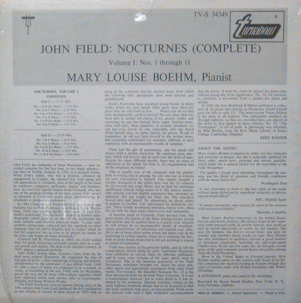 Nocturnes Vol. 1 (Nos. 1-11) - secondary