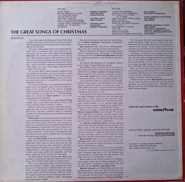 Various - The Great Songs Of Christmas Album Six