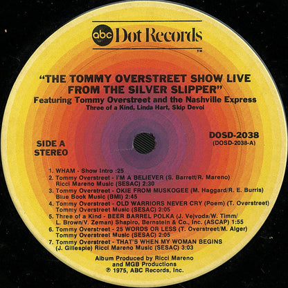 Tommy Overstreet - The Tommy Overstreet Show Live From The Silver Slipper