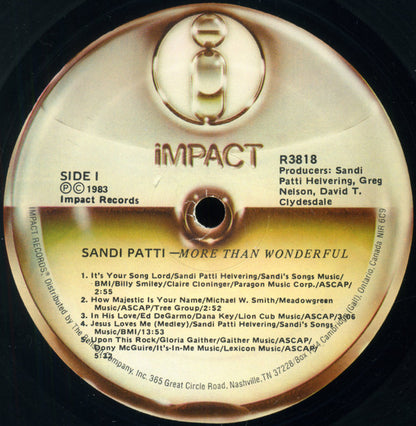Sandi Patty - More Than Wonderful