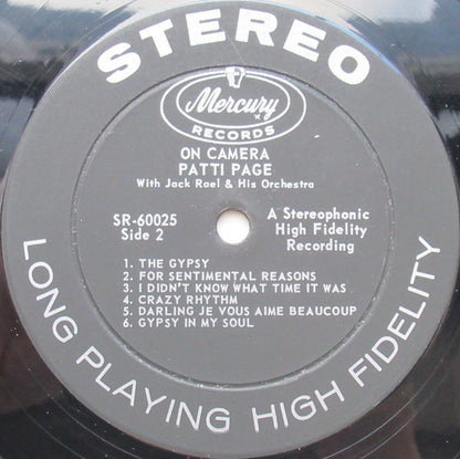 On Camera…Patti Page…Favorites From TV - secondary