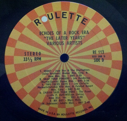 Echoes Of a Rock Era: The Later Years - secondary