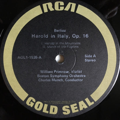 Hector Berlioz, Boston Symphony Orchestra, Charles Munch, William Primrose - Harold In Italy