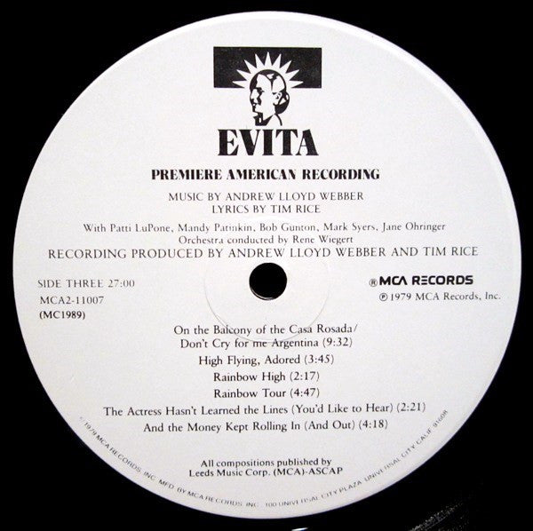 Evita: Premiere American Recording - secondary
