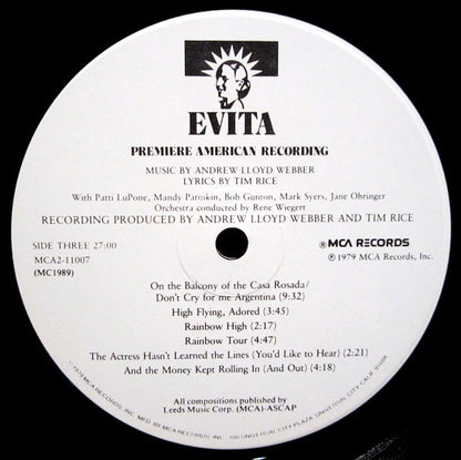 Evita: Premiere American Recording - secondary