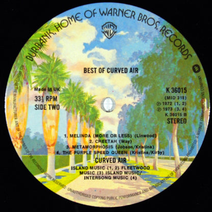 The Best Of Curved Air - secondary