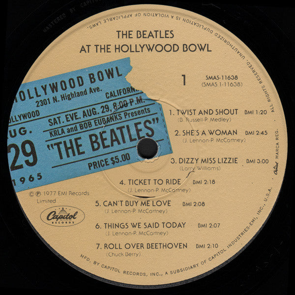 The Beatles At The Hollywood Bowl - secondary