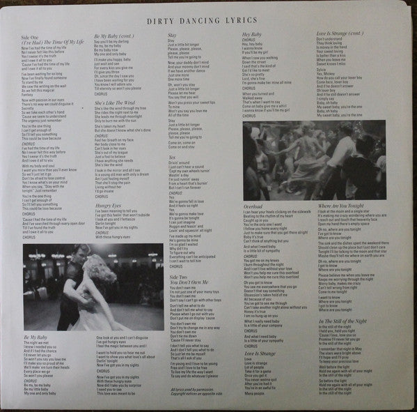 Original Soundtrack From The Vestron Motion Picture - Dirty Dancing - secondary
