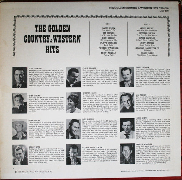 Various - The Golden Country & Western Hits