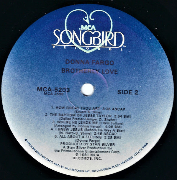 Donna Fargo - Brotherly Love