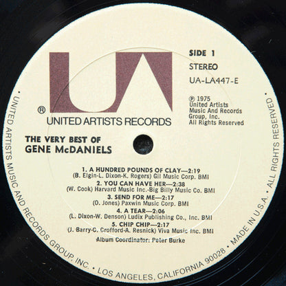 The Very Best Of Gene McDaniels - secondary