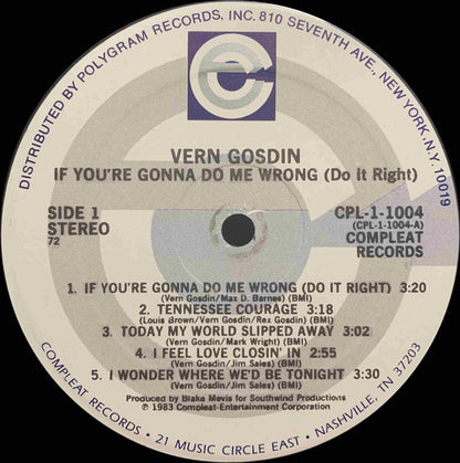 If You're Gonna Do Me Wrong (Do It Right) - secondary
