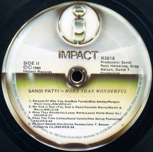 Sandi Patty - More Than Wonderful