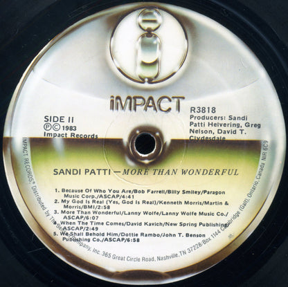 Sandi Patty - More Than Wonderful