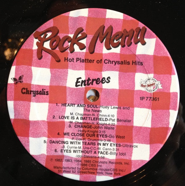 Rock Menu - Hot Platter Of Chrysalis Hits - secondary